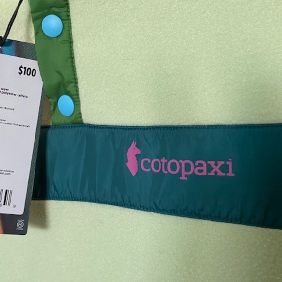 Cotopaxi Teca 1/4 Snap Fleece Pullover sz XS retro colours lightweight - Picture 10 of 16